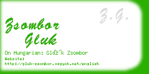 zsombor gluk business card